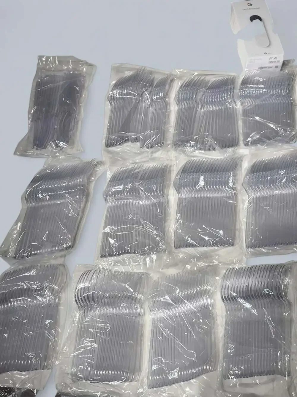 Clear Plastic Cutlery Bulk Pack Heavy Duty Forks Knives Spoons